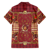 Zodiac Signs Hawaiian Shirt The Fire Element Baroque Hearts Card