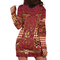 Zodiac Signs Hoodie Dress The Fire Element Baroque Hearts Card