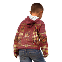 Zodiac Signs Kid Hoodie The Fire Element Baroque Hearts Card