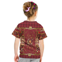 Zodiac Signs Kid T Shirt The Fire Element Baroque Hearts Card