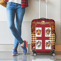Zodiac Signs Luggage Cover The Fire Element Baroque Hearts Card