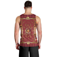 Zodiac Signs Men Tank Top The Fire Element Baroque Hearts Card