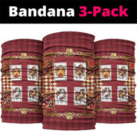 Zodiac Signs Neck Gaiter The Fire Element Baroque Hearts Card