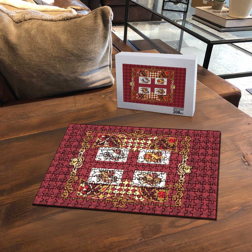 Zodiac Signs Puzzle The Fire Element Baroque Hearts Card