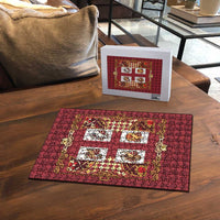 Zodiac Signs Puzzle The Fire Element Baroque Hearts Card