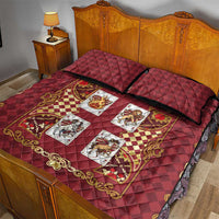Zodiac Signs Quilt Bed Set The Fire Element Baroque Hearts Card