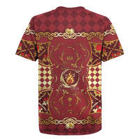 Zodiac Signs Rugby Jersey The Fire Element Baroque Hearts Card