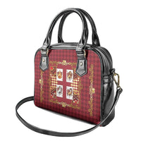 Zodiac Signs Shoulder Handbag The Fire Element Baroque Hearts Card