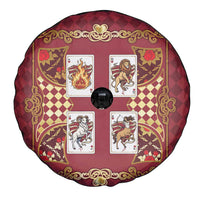 Zodiac Signs Spare Tire Cover The Fire Element Baroque Hearts Card