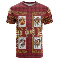 Zodiac Signs T Shirt The Fire Element Baroque Hearts Card