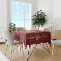 Zodiac Signs Tablecloth The Fire Element Baroque Hearts Card