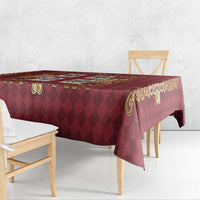 Zodiac Signs Tablecloth The Fire Element Baroque Hearts Card