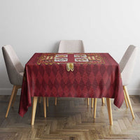 Zodiac Signs Tablecloth The Fire Element Baroque Hearts Card