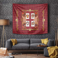 Zodiac Signs Tapestry The Fire Element Baroque Hearts Card