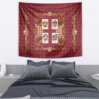 Zodiac Signs Tapestry The Fire Element Baroque Hearts Card