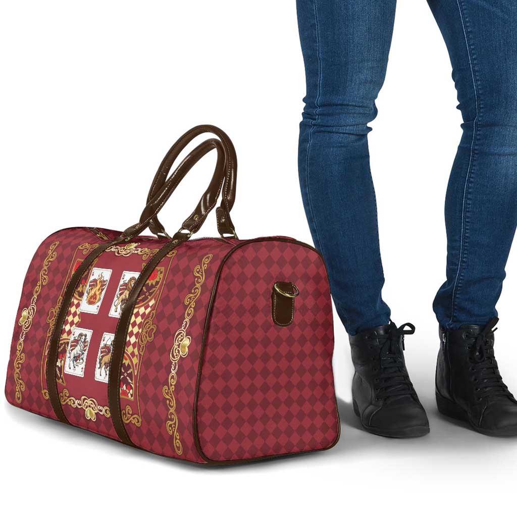 Zodiac Signs Travel Bag The Fire Element Baroque Hearts Card
