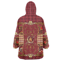 Zodiac Signs Wearable Blanket Hoodie The Fire Element Baroque Hearts Card