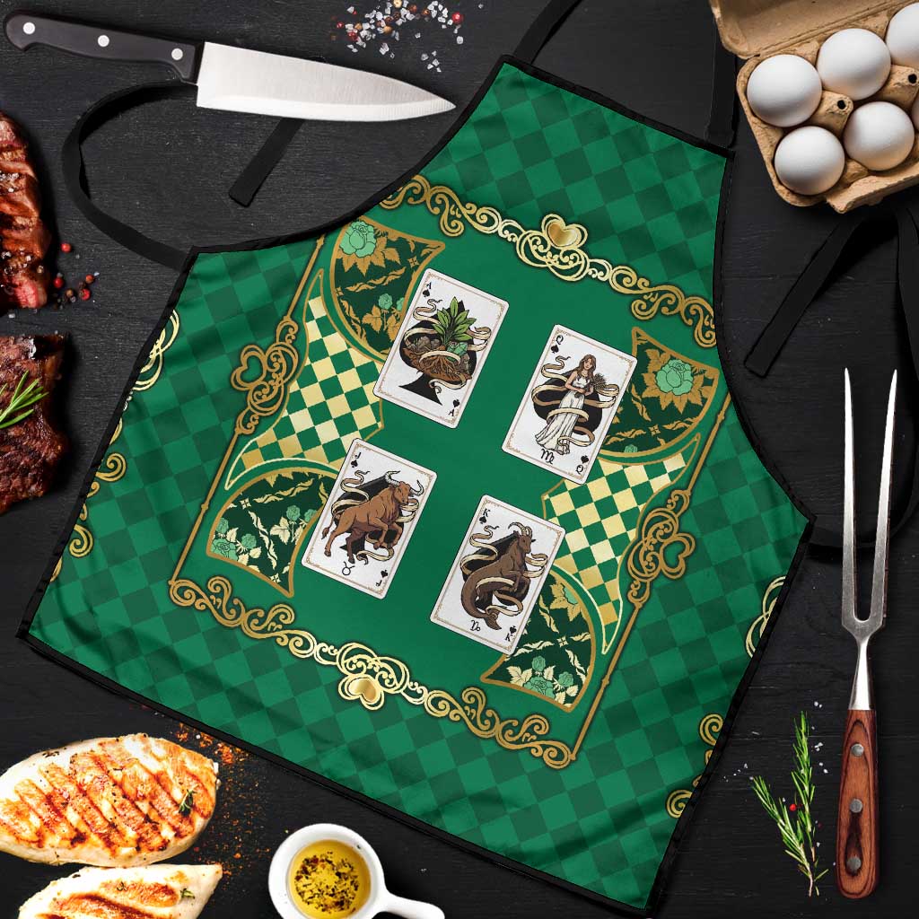Zodiac Signs Apron The Earth Element Baroque Spades Card