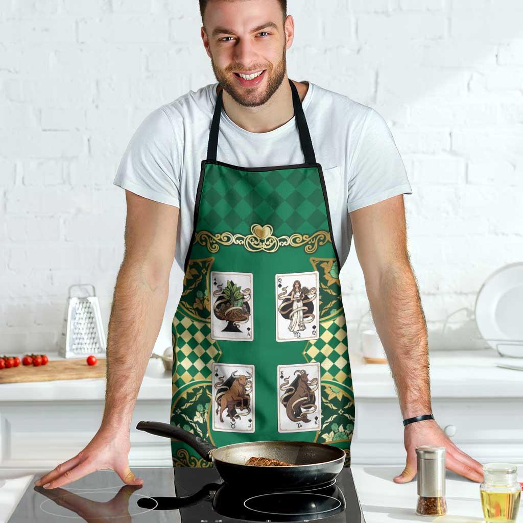 Zodiac Signs Apron The Earth Element Baroque Spades Card