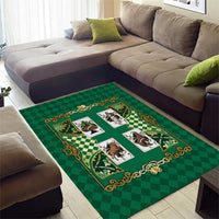 Zodiac Signs Area Rug The Earth Element Baroque Spades Card