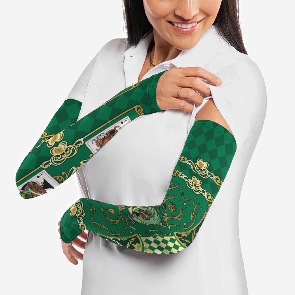 Zodiac Signs Arm Sleeves The Earth Element Baroque Spades Card