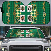 Zodiac Signs Auto Sun Shade The Earth Element Baroque Spades Card