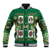 Zodiac Signs Baseball Jacket The Earth Element Baroque Spades Card