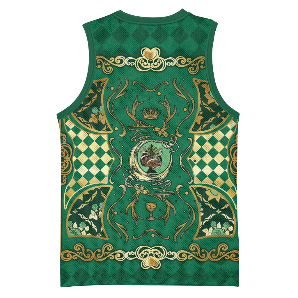 Zodiac Signs Basketball Jersey The Earth Element Baroque Spades Card