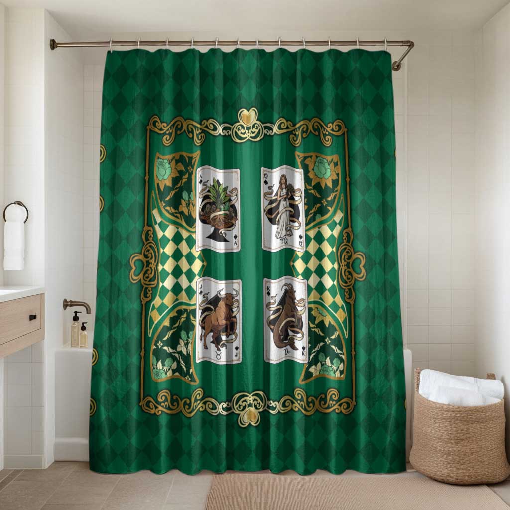Zodiac Signs Bathroom Set The Earth Element Baroque Spades Card