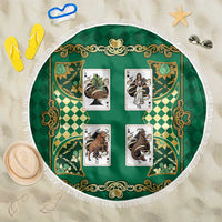 Zodiac Signs Beach Blanket The Earth Element Baroque Spades Card