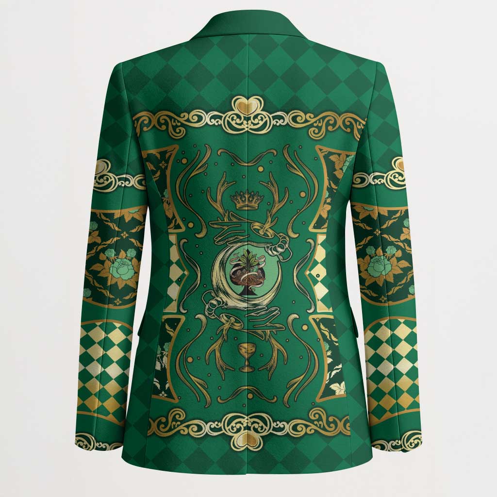 Zodiac Signs Blazer The Earth Element Baroque Spades Card