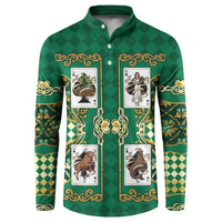 Zodiac Signs Button Sweatshirt The Earth Element Baroque Spades Card