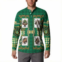 Zodiac Signs Button Sweatshirt The Earth Element Baroque Spades Card