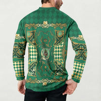 Zodiac Signs Button Sweatshirt The Earth Element Baroque Spades Card