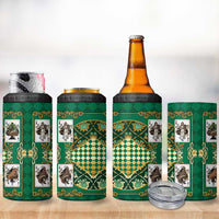 Zodiac Signs 4 in 1 Can Cooler Tumbler The Earth Element Baroque Spades Card