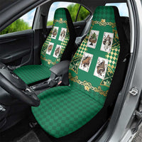 Zodiac Signs Car Seat Cover The Earth Element Baroque Spades Card