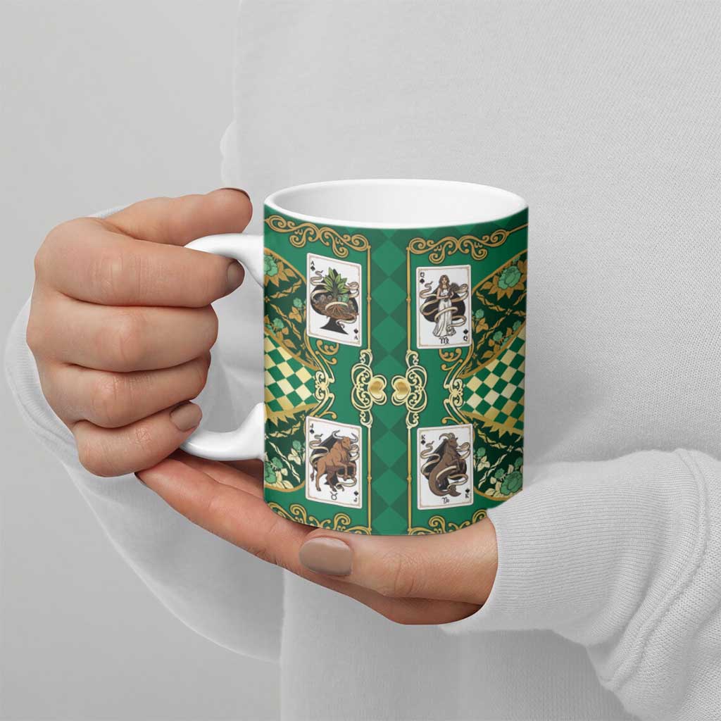 Zodiac Signs Ceramic Mug The Earth Element Baroque Spades Card