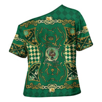 Zodiac Signs Cross Shoulder Shirt The Earth Element Baroque Spades Card