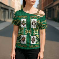 Zodiac Signs Cross Shoulder Shirt The Earth Element Baroque Spades Card