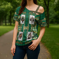 Zodiac Signs Cross Shoulder Shirt The Earth Element Baroque Spades Card