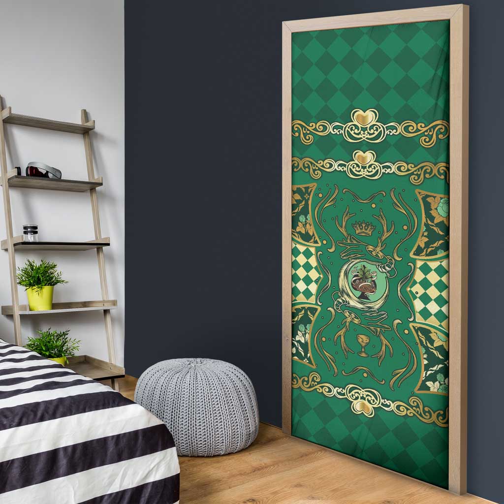 Zodiac Signs Door Cover The Earth Element Baroque Spades Card