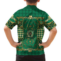 Zodiac Signs Family Matching Off Shoulder Maxi Dress and Hawaiian Shirt The Earth Element Baroque Spades Card