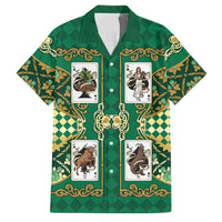 Zodiac Signs Family Matching Off Shoulder Maxi Dress and Hawaiian Shirt The Earth Element Baroque Spades Card