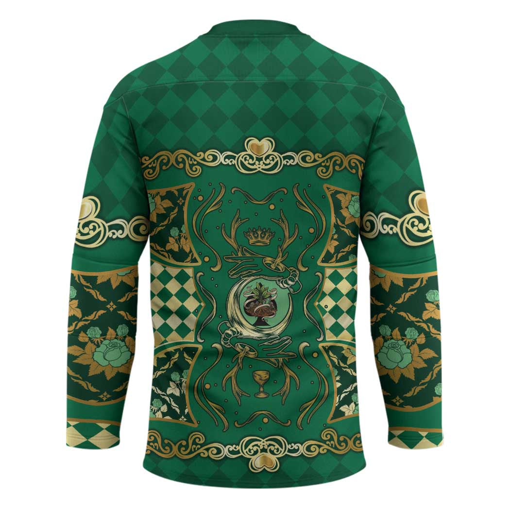 Zodiac Signs Hockey Jersey The Earth Element Baroque Spades Card