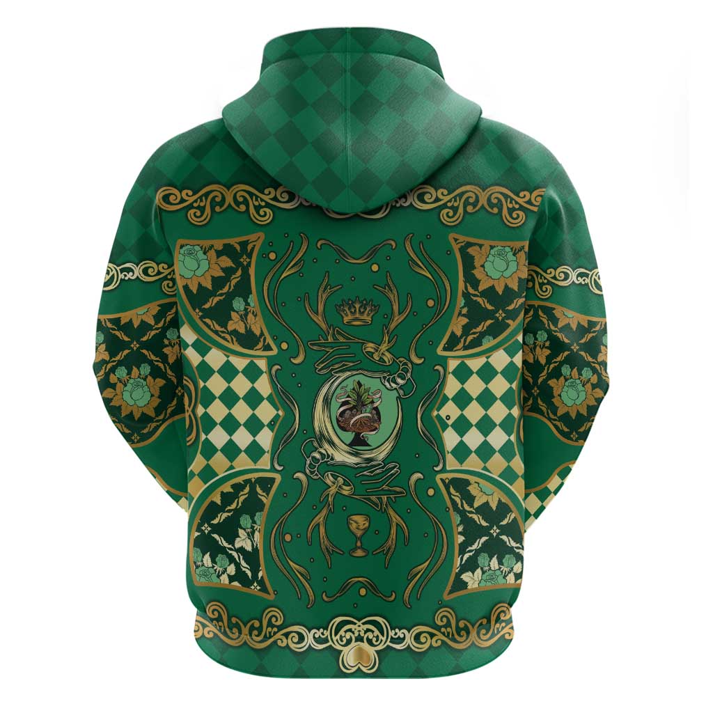 Zodiac Signs Hoodie The Earth Element Baroque Spades Card