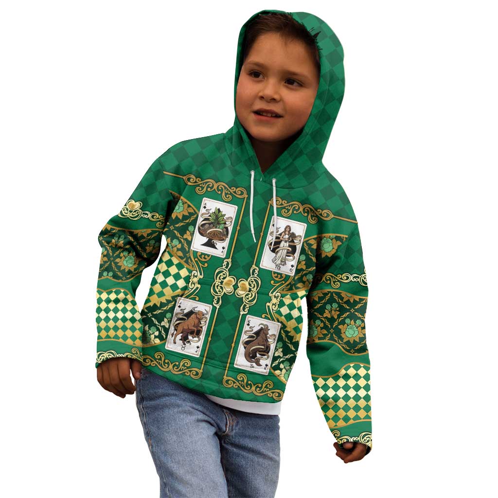 Zodiac Signs Kid Hoodie The Earth Element Baroque Spades Card