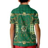 Zodiac Signs Kid Polo Shirt The Earth Element Baroque Spades Card