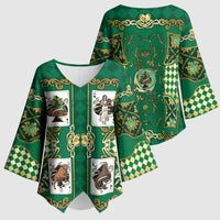 Zodiac Signs Kimono Sleeve Blouse The Earth Element Baroque Spades Card