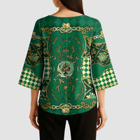 Zodiac Signs Kimono Sleeve Blouse The Earth Element Baroque Spades Card