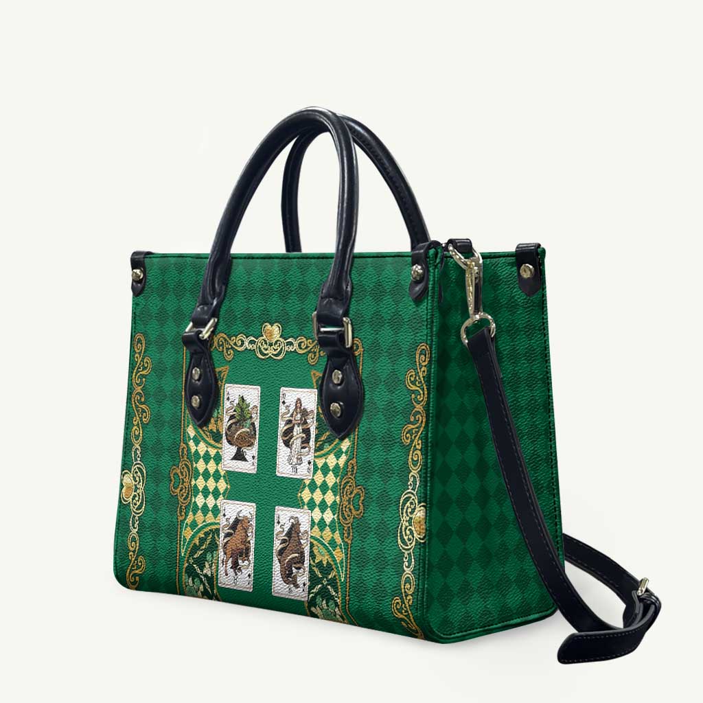 Zodiac Signs Leather Bag The Earth Element Baroque Spades Card
